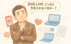 SNSとホームページ、どちらに力を入れるべき？