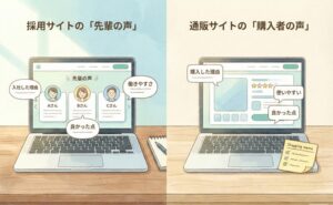 採用ホームページの応募率を格段に上げる「先輩の声」